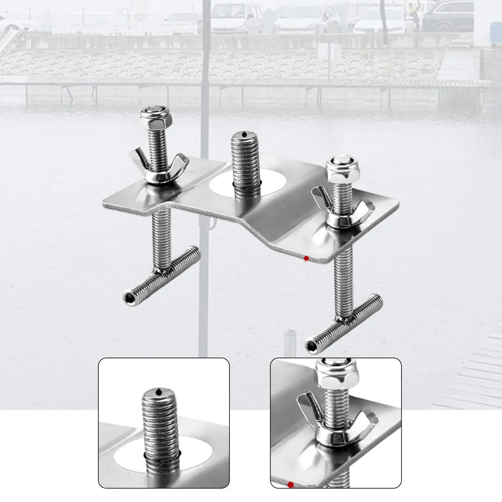 Portable Stainless Steel Umbrella Base Outdoor Clamp Umbrella Stand Adjustable Metal Deck Bracket for Balcony Terrace
Portable Stainless Steel Umbrella Base Outdoor Clamp Umbrella Stand Adjustable Metal Deck Bracket for Balcony Terrace