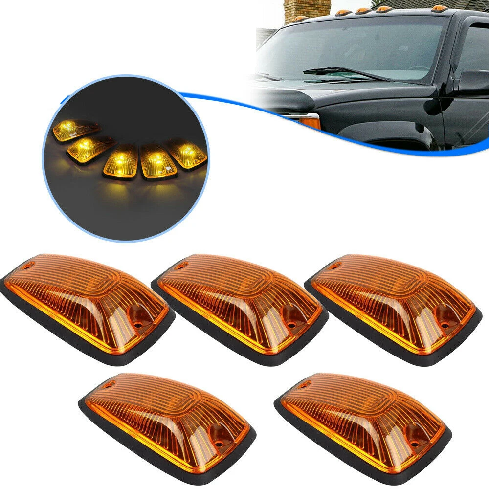 5pcs Amber Cab Marker Lights For Chevrolet GMC C/K1500 2500 3500 5500 6500 7000 7500 1988 1989 1990 1991 1992 1993-2002 
5pcs Amber Cab Marker Lights For Chevrolet GMC C/K1500 2500 3500 5500 6500 7000 7500 1988 1989 1990 1991 1992 1993-2002