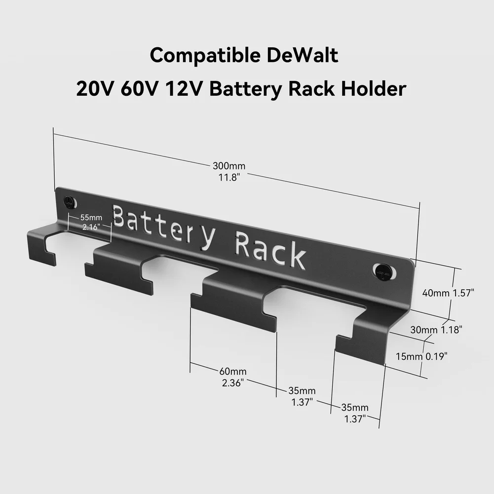 3 Slot Organizer Wall Battery Holder Three-slot Capacity Carbon Steel Construction Black For Power Tool Batteries
3 Slot Organizer Wall Battery Holder Three-slot Capacity Carbon Steel Construction Black For Power Tool Batteries
