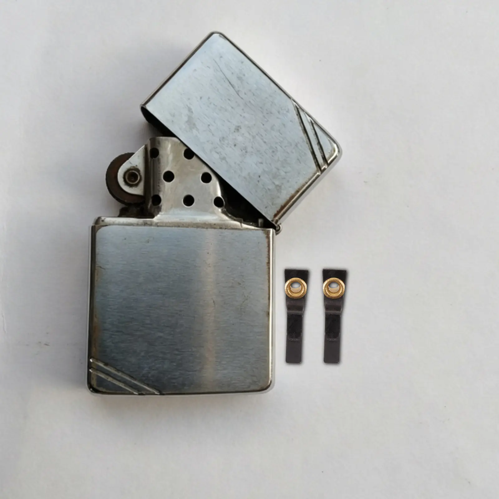 2 Pcs Lighter Shrapnel Internal Toggle Parts Lid Opening Mechanism Lamp Retaining Spring Clips Repair Accessories Bulb Clamps
2 Pcs Lighter Shrapnel Internal Toggle Parts Lid Opening Mechanism Lamp Retaining Spring Clips Repair Accessories Bulb Clamps