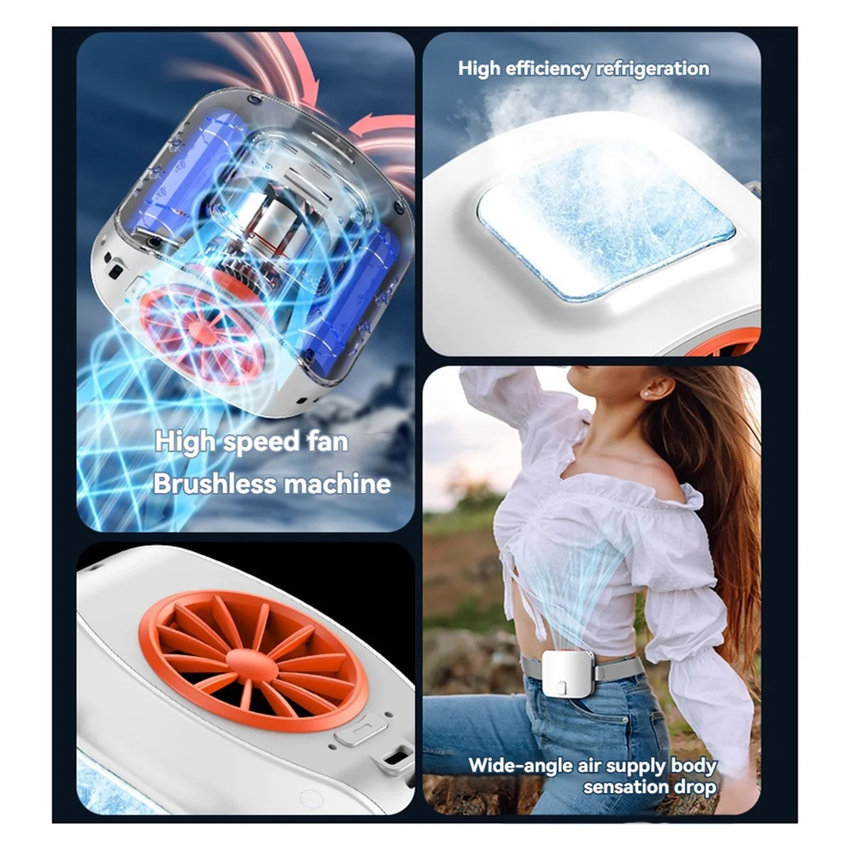 SEMOIC Outdoor Portable Waist Fan Neck Fan Strong Wind for Sports Outdoor Working
SEMOIC Outdoor Portable Waist Fan Neck Fan Strong Wind for Sports Outdoor Working