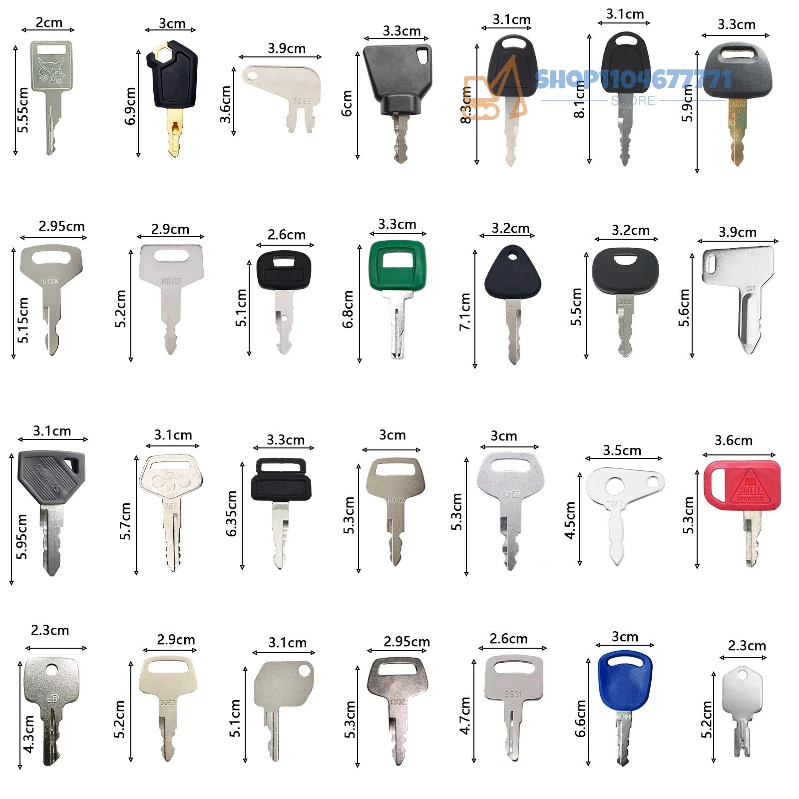 28 шт., высококачественный ключ зажигания для CAT Bobcat Volvo John Deer Komatsu Hitachi, экскаватор, мини-погрузчик, бульдозер, трактор 
28 шт., высококачественный ключ зажигания для CAT Bobcat Volvo John Deer Komatsu Hitachi, экскаватор, мини-погрузчик, бульдозер, трактор