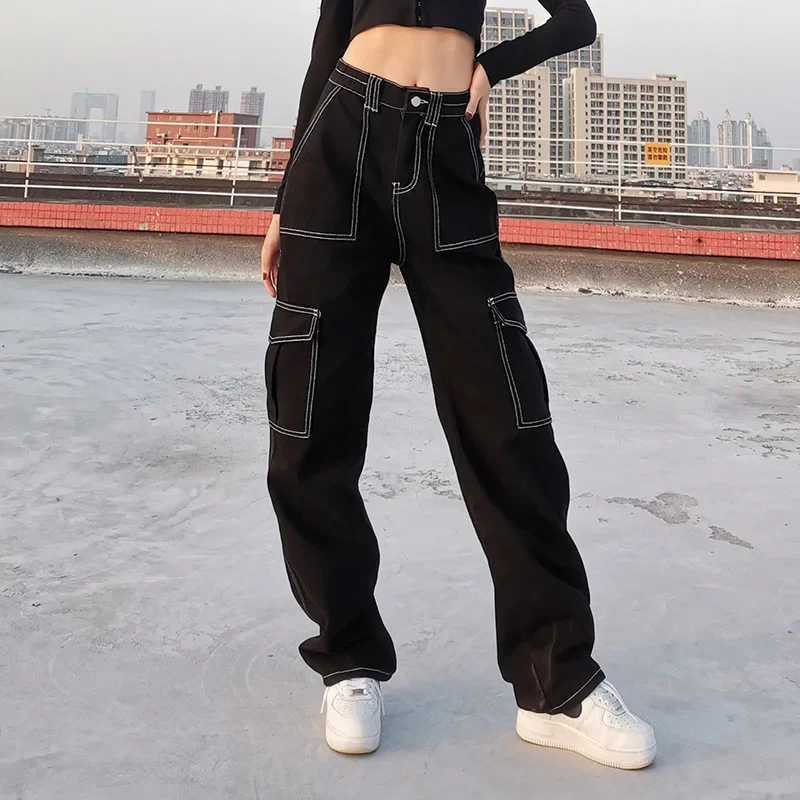 Cargo Jean Women Denim Pants Straight Jeans Spliced Washed Distressed Ankle Length Zipper Fly Casual Pockets Loose 2026
Cargo Jean Women Denim Pants Straight Jeans Spliced Washed Distressed Ankle Length Zipper Fly Casual Pockets Loose 2026