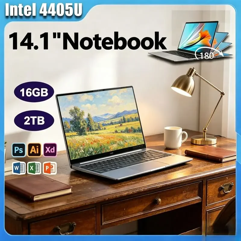 14.1 Inch Lightweight Laptop, Fast Response Intel 4405U , 16GB/32GB RAM, Windows 11, Notebook to Handle All Daily Office Tasks
14.1 Inch Lightweight Laptop, Fast Response Intel 4405U , 16GB/32GB RAM, Windows 11, Notebook to Handle All Daily Office Tasks