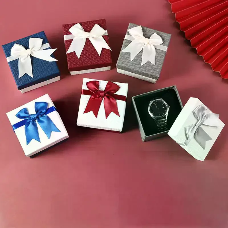 Packaging Box 9*8.5*5.5cm Bow Bow Packaging Box Paper Watch, Earrings Box For Special Occasions Gift-Giving Jewelry Display
Packaging Box 9*8.5*5.5cm Bow Bow Packaging Box Paper Watch, Earrings Box For Special Occasions Gift-Giving Jewelry Display