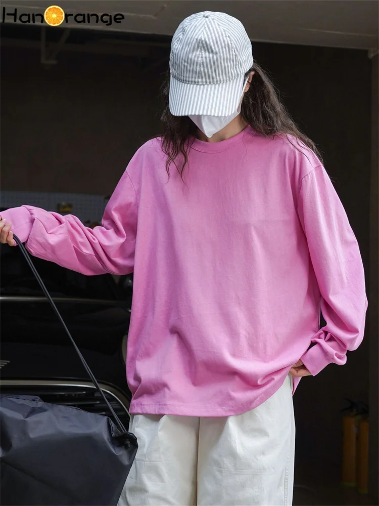 HanOrange 2024 Spring Summer Lazy Simple Sunscreen O-Neck T-shirt Loose Soft Breathable Top Tees White/Black/Green/Pink
HanOrange 2024 Spring Summer Lazy Simple Sunscreen O-Neck T-shirt Loose Soft Breathable Top Tees White/Black/Green/Pink