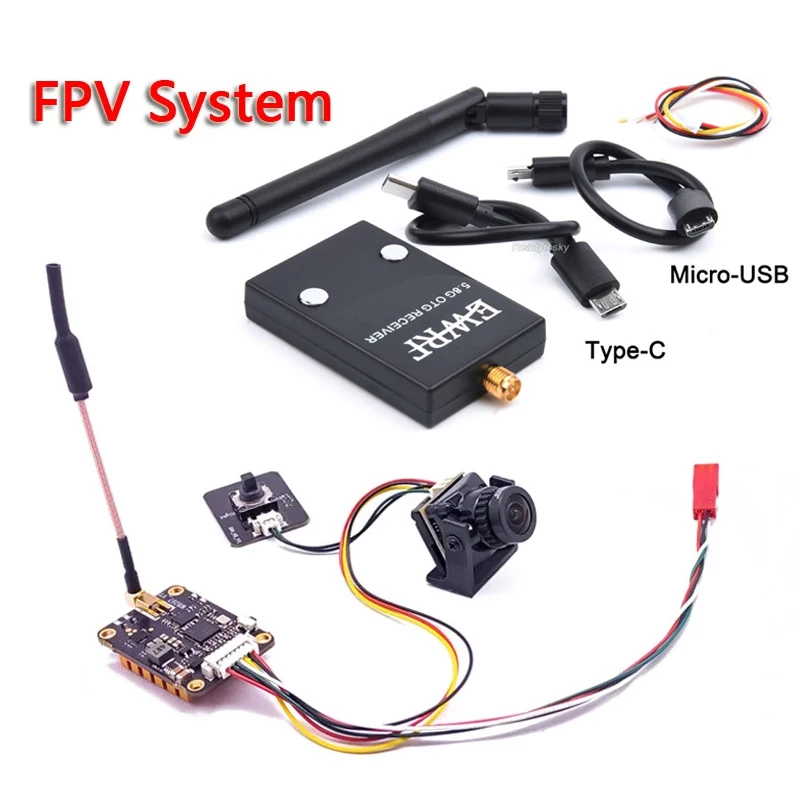 5.8G FPV Receiver UVC Video Downlink OTG VR Android Phone with 5.8G 1000mW Switchable fpv Transmitter + CMOS 1200TVL fpv Camera
5.8G FPV Receiver UVC Video Downlink OTG VR Android Phone with 5.8G 1000mW Switchable fpv Transmitter + CMOS 1200TVL fpv Camera