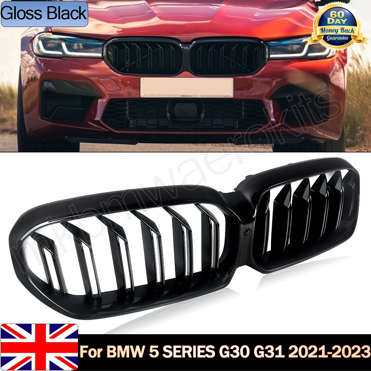 Front Kidney Grill For Bmw 5 Series G30 G31 520i 520d 530i 540i Lci 2021 2022 2023 Double Slat Car Grill Gloss Black
Front Kidney Grill For Bmw 5 Series G30 G31 520i 520d 530i 540i Lci 2021 2022 2023 Double Slat Car Grill Gloss Black