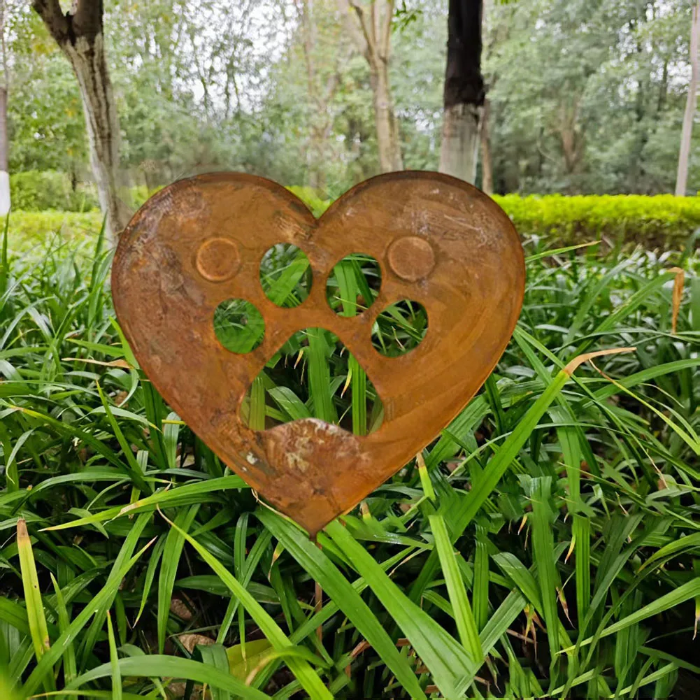 Outdoor Metal Heart Garden Stake Rusted Weather Resistant Handmade Decoration for Garden Beds Patios and Balconies
Outdoor Metal Heart Garden Stake Rusted Weather Resistant Handmade Decoration for Garden Beds Patios and Balconies