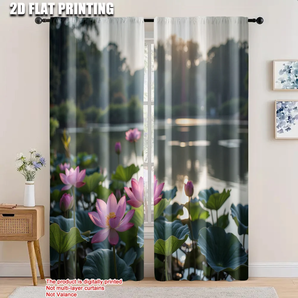 2pcs, 2D flat printing Drapes Lotus pond Machine Washable Fabric,Without Electricity Holiday Decorations for Window art_Party
2pcs, 2D flat printing Drapes Lotus pond Machine Washable Fabric,Without Electricity Holiday Decorations for Window art_Party