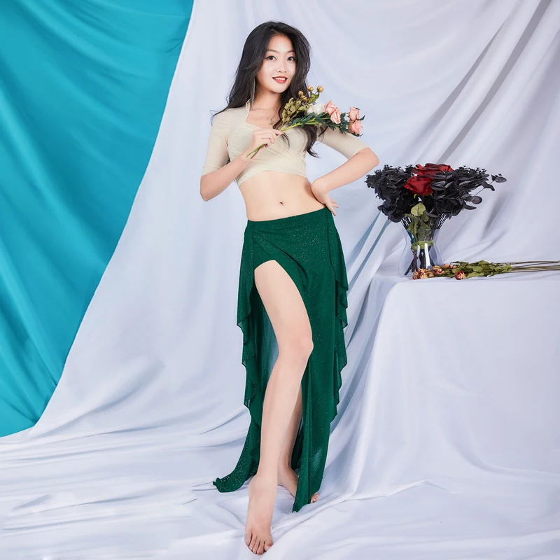 New Sexy Women Belly Dance Suit Bellydance Costume Dancing Skirt Belly Dance Top Solid Color Long Skirt Suit Dance Accessories
New Sexy Women Belly Dance Suit Bellydance Costume Dancing Skirt Belly Dance Top Solid Color Long Skirt Suit Dance Accessories