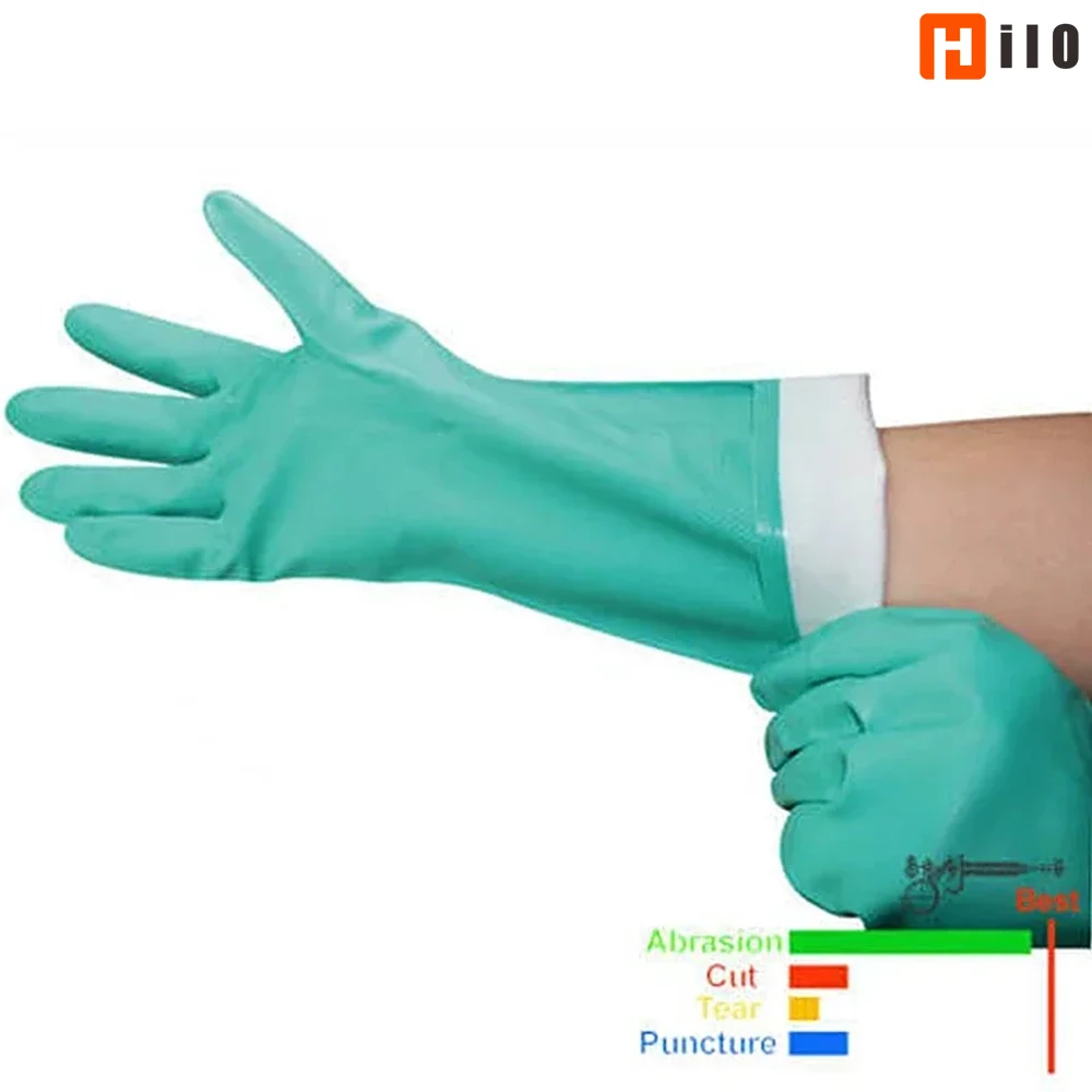 Hilo Nitrile Solvent Gloves Oil resistant Slip-Resistant Glove Chemical Household Cleaning Tools Waterproof Long Glove
Hilo Nitrile Solvent Gloves Oil resistant Slip-Resistant Glove Chemical Household Cleaning Tools Waterproof Long Glove