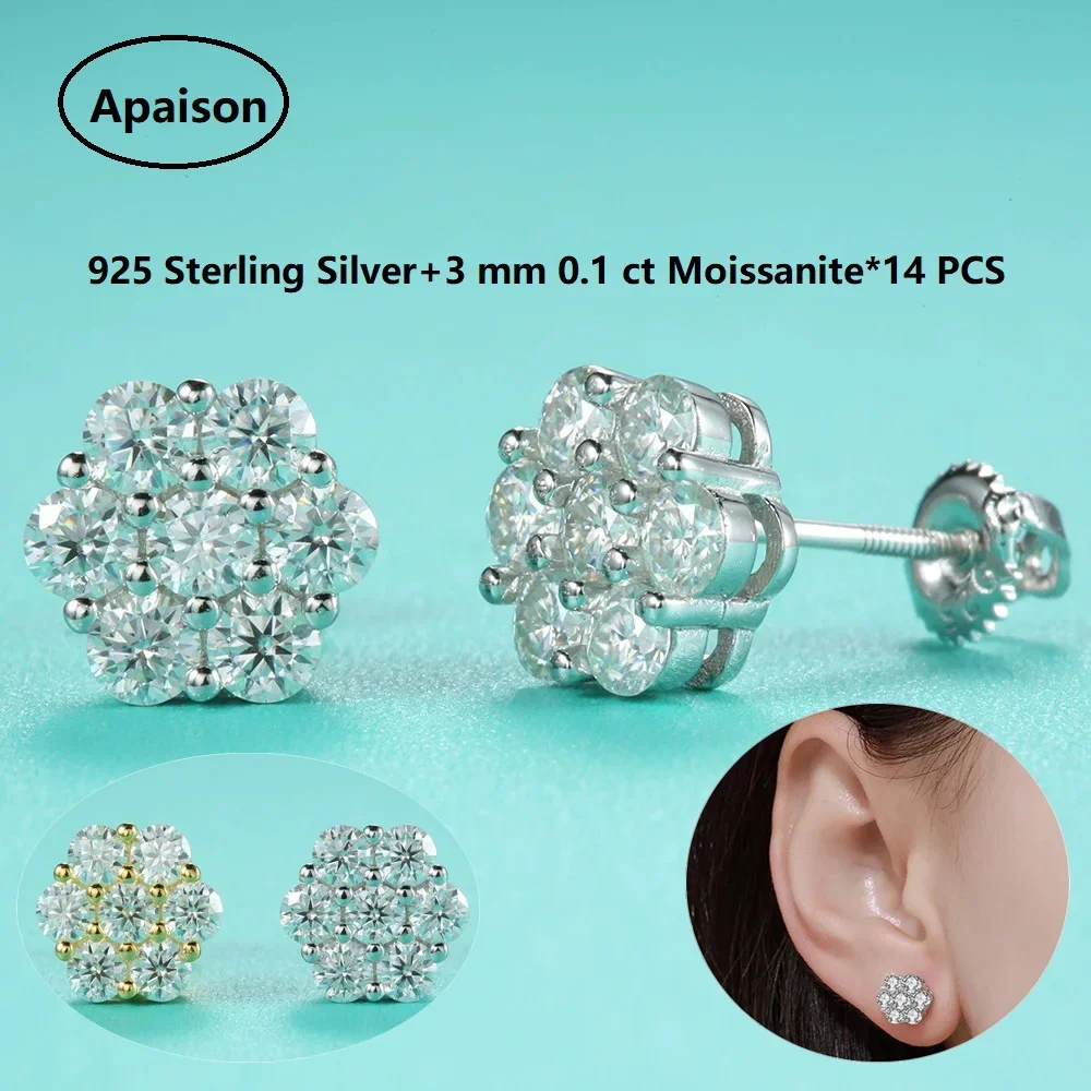 Apaison VVS1 D Color Full 3 мм серьги-гвоздики с муассанитом для женщин, позолоченные сверкающие серьги-гвоздики, юбилейные ювелирные изделия, подарок
Apaison VVS1 D Color Full 3 мм серьги-гвоздики с муассанитом для женщин, позолоченные сверкающие серьги-гвоздики, юбилейные ювелирные изделия, подарок