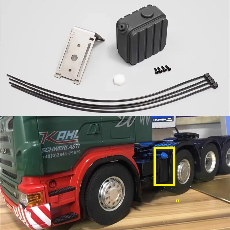 Urea Tank for 1/14 Tamiya RC Dump Truck Tipper Trailer SCANIA 770S VOLVO BENZ MAN TGX Car Accessories
Urea Tank for 1/14 Tamiya RC Dump Truck Tipper Trailer SCANIA 770S VOLVO BENZ MAN TGX Car Accessories