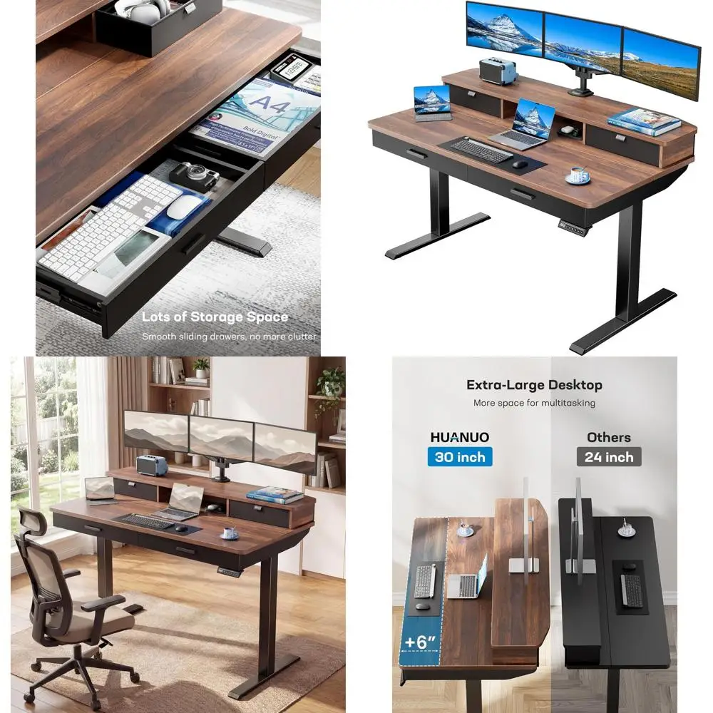 55 x 30 inch Electric Standing Desk with Wood Ders, Adjustable Height Sit Stand Home Oice Desk with Two Tiers, Ergonomic Adjusta
55 x 30 inch Electric Standing Desk with Wood Ders, Adjustable Height Sit Stand Home Oice Desk with Two Tiers, Ergonomic Adjusta