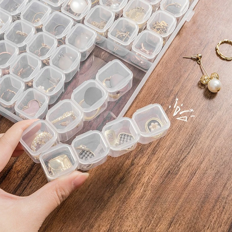 Portable Removable Jewelry Organizer Box Exquisite Anti-oxidation Necklace Stud Earrings Manicure Grid Table Storage Containers
Portable Removable Jewelry Organizer Box Exquisite Anti-oxidation Necklace Stud Earrings Manicure Grid Table Storage Containers