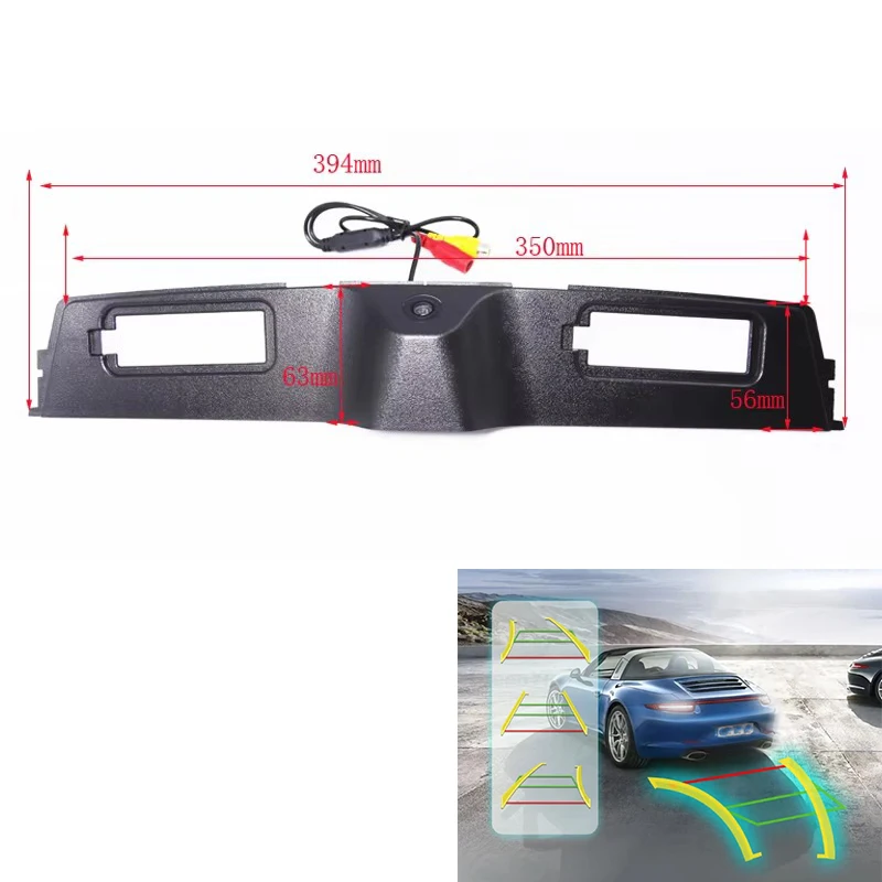 Dynamic Trajectory Tracks Car Rear View Backup Parking Reversing Camera For Jeep Compass 2017 Parking Assistance