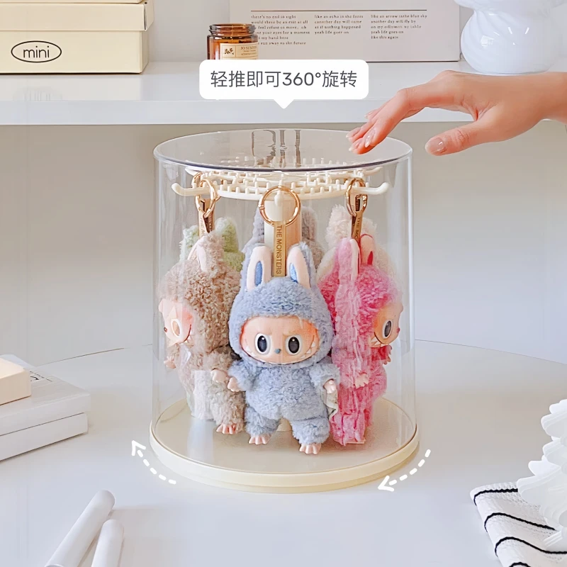 New Labubu Pendant Display Box Rotating Transparent Labubu Doll Handmade Box Storage Display Stand Decorative Ornament Gifts
New Labubu Pendant Display Box Rotating Transparent Labubu Doll Handmade Box Storage Display Stand Decorative Ornament Gifts