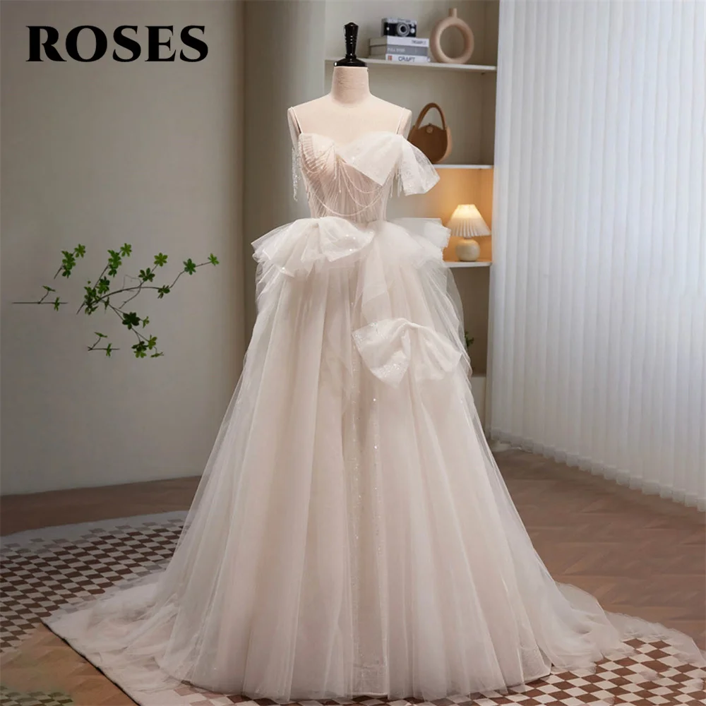 ROSES White Spaghetti Strap Evening Dresses Lace Up Back Charming Prom Dress Tassel Beading Net Party Dresses vestidos de noche
ROSES White Spaghetti Strap Evening Dresses Lace Up Back Charming Prom Dress Tassel Beading Net Party Dresses vestidos de noche