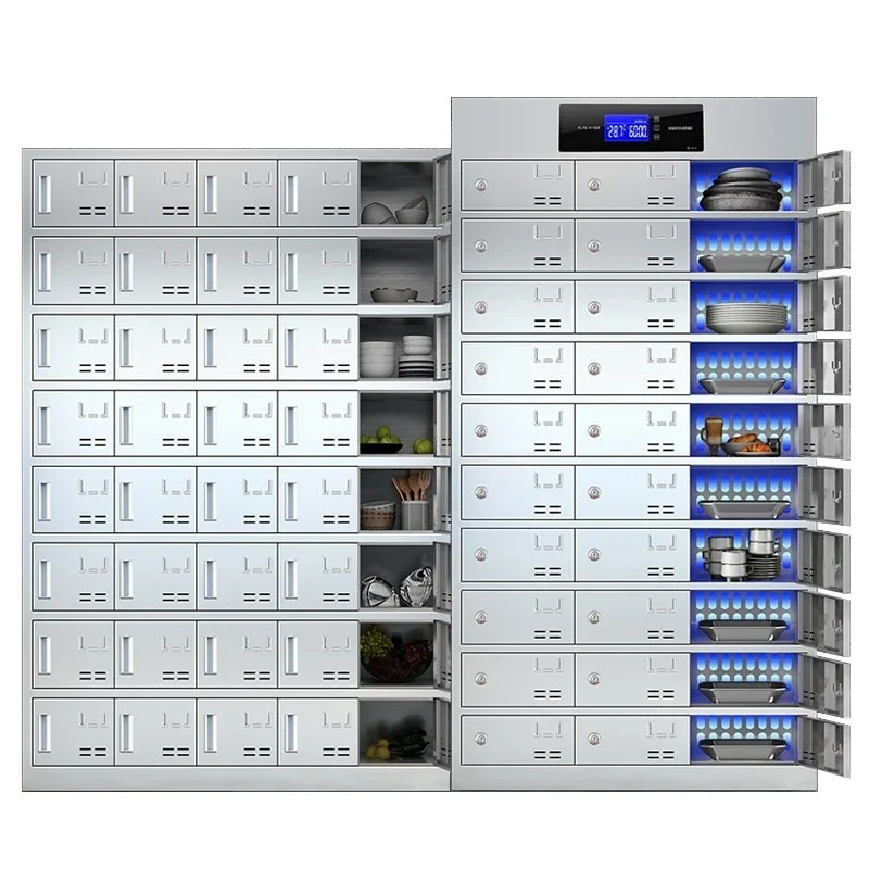 Stainless steel multi-grid staff tableware disinfection cupboard, school cafeteria restaurant pantry cabinet
Stainless steel multi-grid staff tableware disinfection cupboard, school cafeteria restaurant pantry cabinet