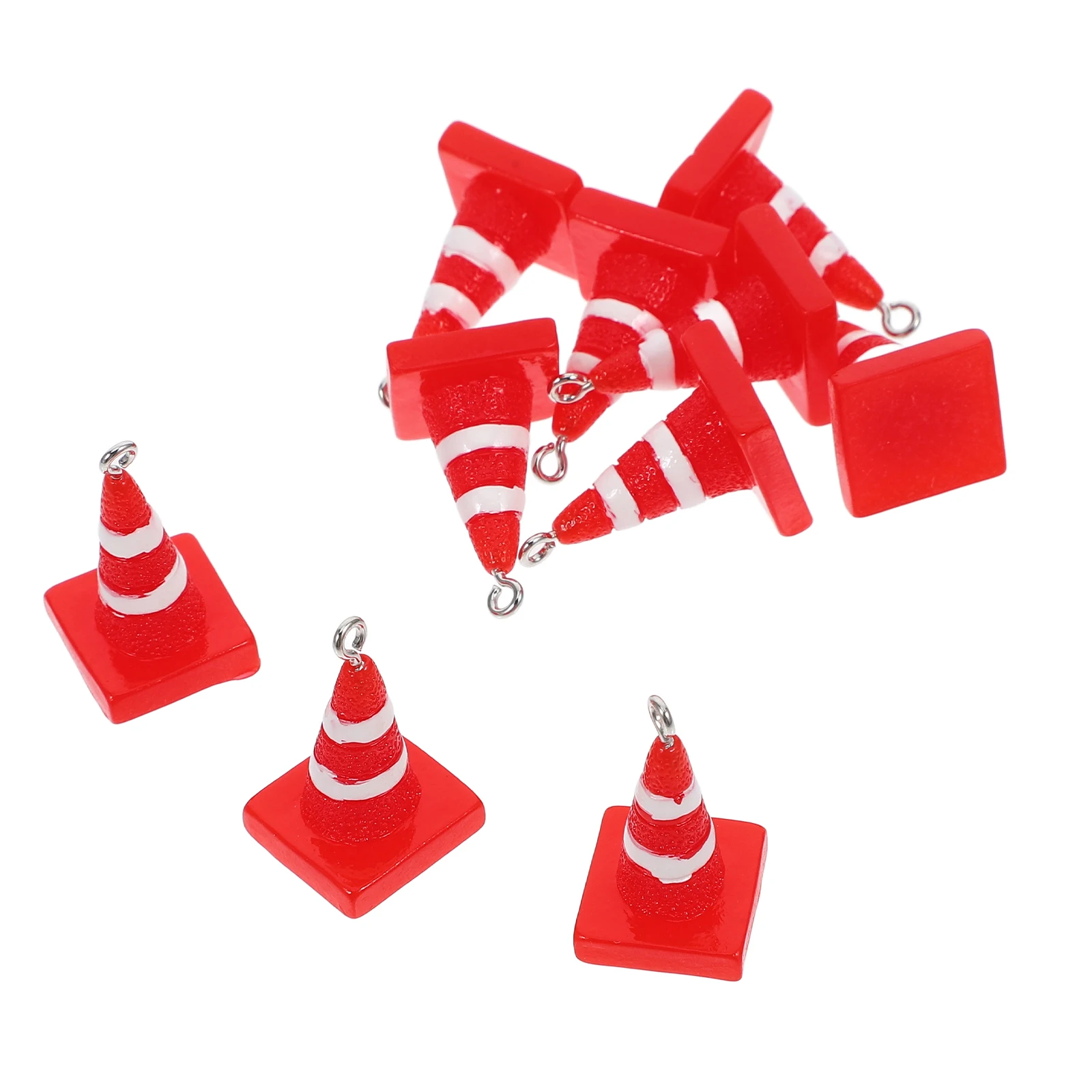 10pcs Resin Pendant Accessories 3D Traffic Barrier Charms Mini Road Cones DIY Earring Jewelry Crafts Keychain Decor Desktop
10pcs Resin Pendant Accessories 3D Traffic Barrier Charms Mini Road Cones DIY Earring Jewelry Crafts Keychain Decor Desktop