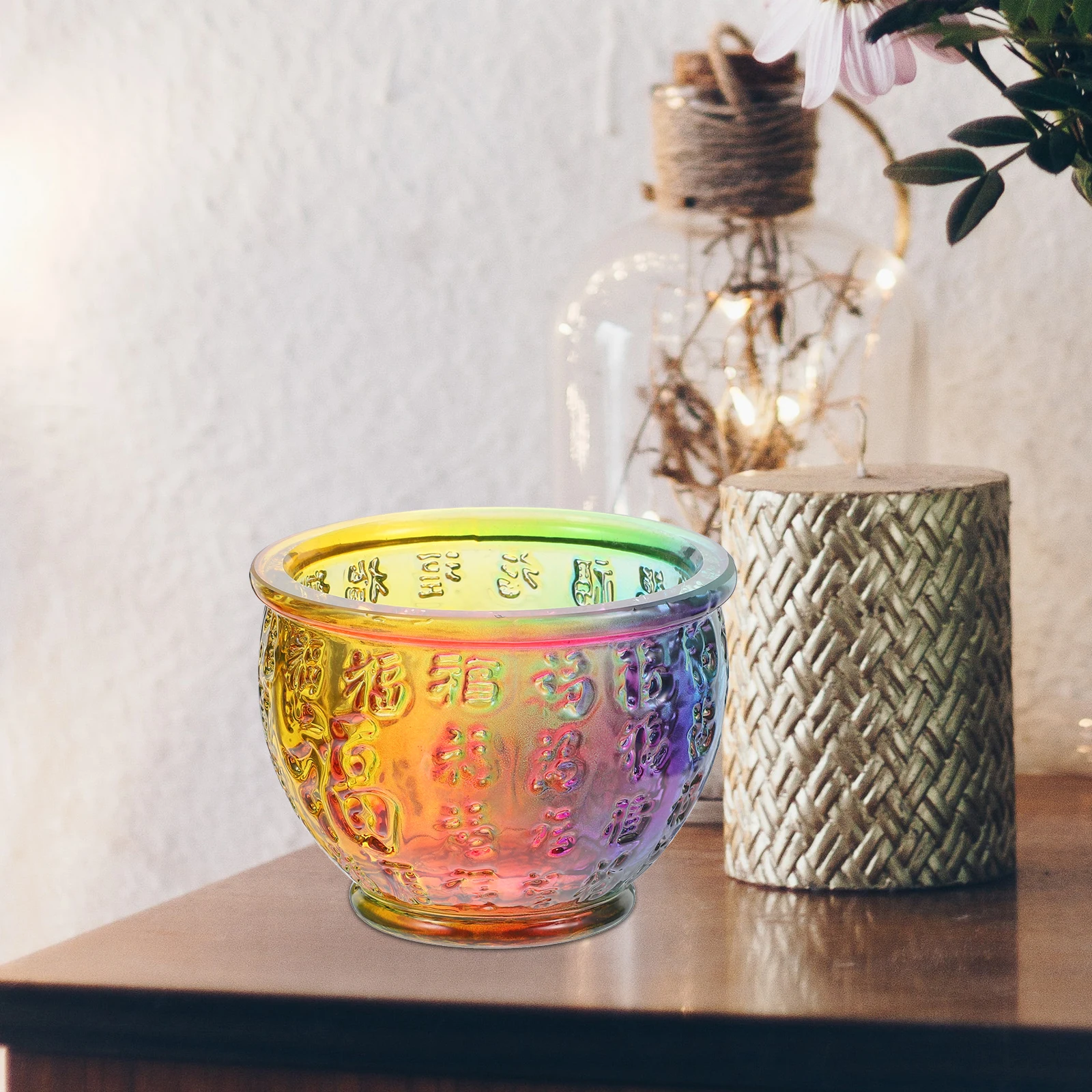 Crystal Hundred Blessing Bowl Chinese Style Decorative Wealth Bowl for Home Office Decorative Bowls Art Collectibles
Crystal Hundred Blessing Bowl Chinese Style Decorative Wealth Bowl for Home Office Decorative Bowls Art Collectibles