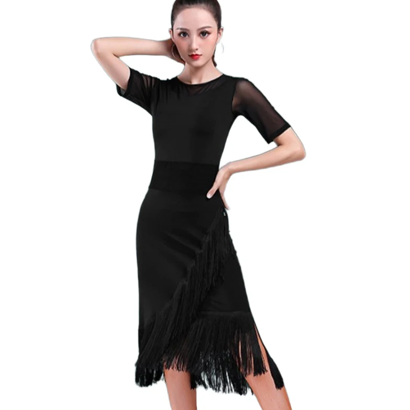 Latin Dance Skirt Women's Adult Prom Party Performance Dance Dress Black Tight Training Clothes Sexy New Summer Skirt
Latin Dance Skirt Women's Adult Prom Party Performance Dance Dress Black Tight Training Clothes Sexy New Summer Skirt