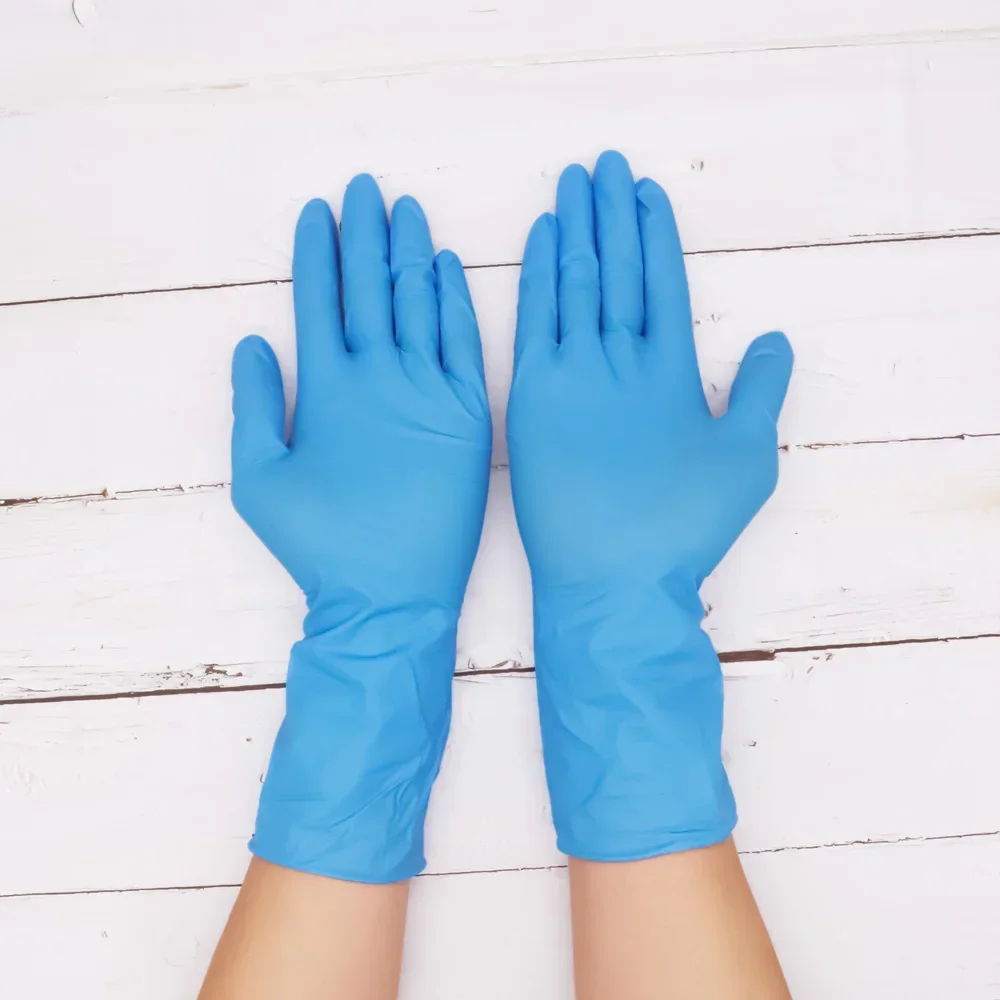 50pcs Disposable Gloves White Nitrile Rubber Latex Food Laboratory Cleaning Plastic 12 Inch Long Thick Durable
50pcs Disposable Gloves White Nitrile Rubber Latex Food Laboratory Cleaning Plastic 12 Inch Long Thick Durable