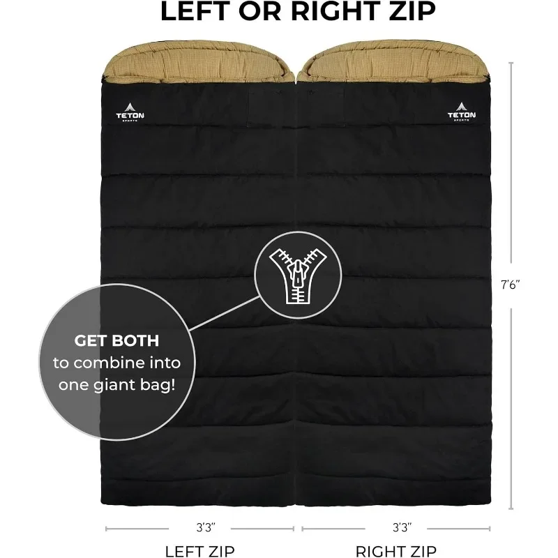 TETON Sports Deer Hunter -35F and 0F Degree Sleeping Bag. Warm and Comfortable Camping Sleeping Bags
TETON Sports Deer Hunter -35F and 0F Degree Sleeping Bag. Warm and Comfortable Camping Sleeping Bags