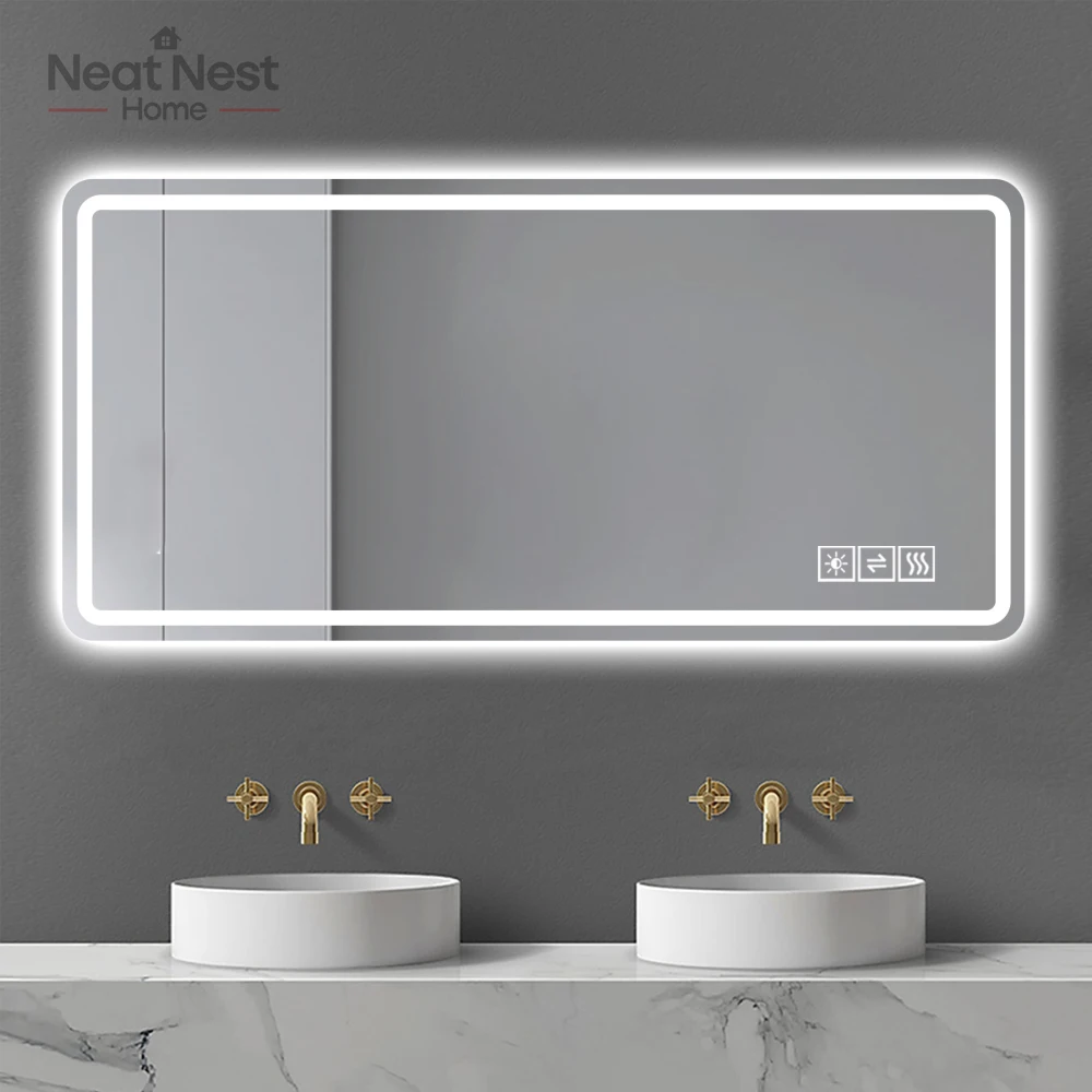 LED Bathroom Vanity Mirror,wall mirror,Anti-Fog,Dimmable,Shatter-Proof Tempered Glass,Ideal for Bathroom Wall Decor, dresser
LED Bathroom Vanity Mirror,wall mirror,Anti-Fog,Dimmable,Shatter-Proof Tempered Glass,Ideal for Bathroom Wall Decor, dresser