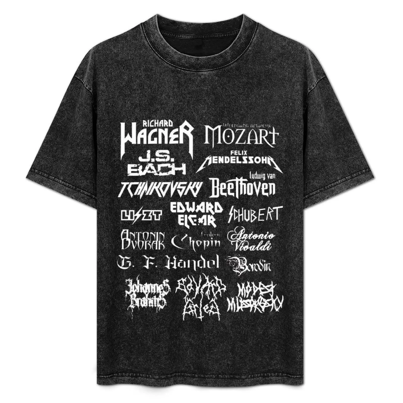 Classical composers heavy metal font T-Shirt Large Size Short Sleeve T-Shirt
Classical composers heavy metal font T-Shirt Large Size Short Sleeve T-Shirt