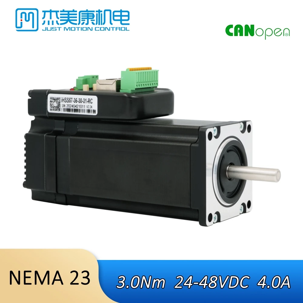 JMC 3 IN 1 CANopen + RS485 MODBUS 57MM 3N.M 36V Integrated Close Loop Stepper Servo Motor & Drive for CNC Router Machine Kits
JMC 3 IN 1 CANopen + RS485 MODBUS 57MM 3N.M 36V Integrated Close Loop Stepper Servo Motor & Drive for CNC Router Machine Kits