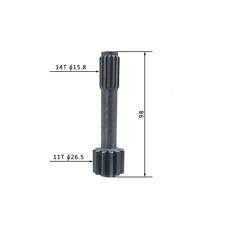 Center Gear for Travel Motor, Sun Gear Shaft (11/14 Teeth) Compatible with Komatsu PC35MR-3 and Yanmar VIO40-1 Mini Excavators
Center Gear for Travel Motor, Sun Gear Shaft (11/14 Teeth) Compatible with Komatsu PC35MR-3 and Yanmar VIO40-1 Mini Excavators