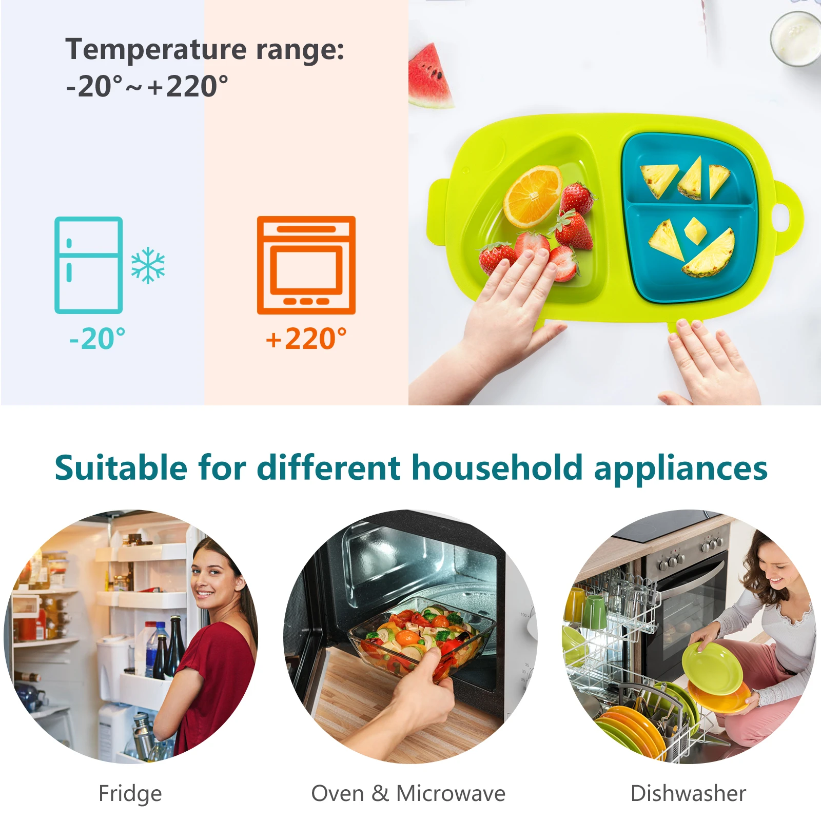 Baby Tableware Cartoon Pig Partition Dishes Green Snack Plates Kids Toddler Safe Easy Wash Reusable Children Dining
Baby Tableware Cartoon Pig Partition Dishes Green Snack Plates Kids Toddler Safe Easy Wash Reusable Children Dining