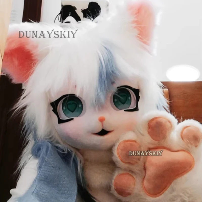 KAWAII милый меховой костюм кигуруми гарнитура пушистый костюм для косплея пушистый Rubbit головной убор голова животного носимые гарнитуры Kig Animal2025
KAWAII милый меховой костюм кигуруми гарнитура пушистый костюм для косплея пушистый Rubbit головной убор голова животного носимые гарнитуры Kig Animal2025
