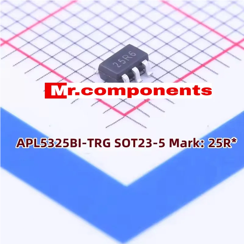 10 шт. APL5325BI-TRG APL5325 SOT23-5 (маркировка: 25R*) Регулируемый линейный регулятор с низким падением напряжения, 300 мА, новый
10 шт. APL5325BI-TRG APL5325 SOT23-5 (маркировка: 25R*) Регулируемый линейный регулятор с низким падением напряжения, 300 мА, новый