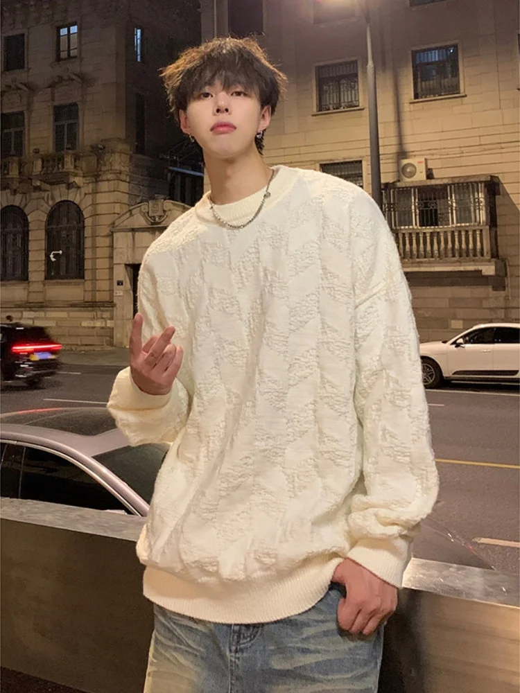 Мужской свитер свободного кроя с круглым вырезом, вязаный, комфортный, мягкий, повседневный, в американском стиле, для осени и зимы
Мужской свитер свободного кроя с круглым вырезом, вязаный, комфортный, мягкий, повседневный, в американском стиле, для осени и зимы