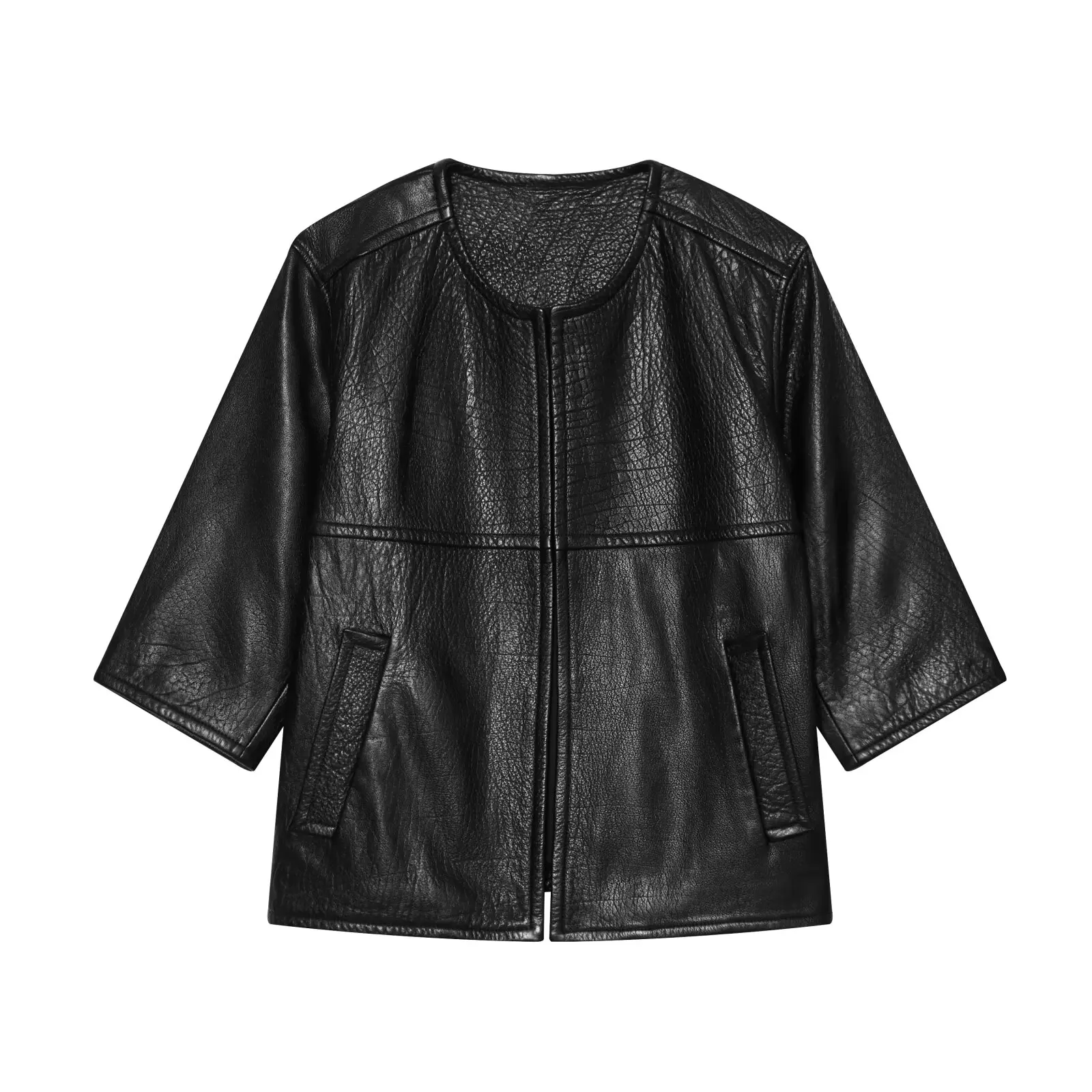 2026 Autumn Winter Women's Luxury Vintage Faux Leather Oversized Jackets Lady Elegant Street O-neck Loose Long Black PU Coats
2026 Autumn Winter Women's Luxury Vintage Faux Leather Oversized Jackets Lady Elegant Street O-neck Loose Long Black PU Coats