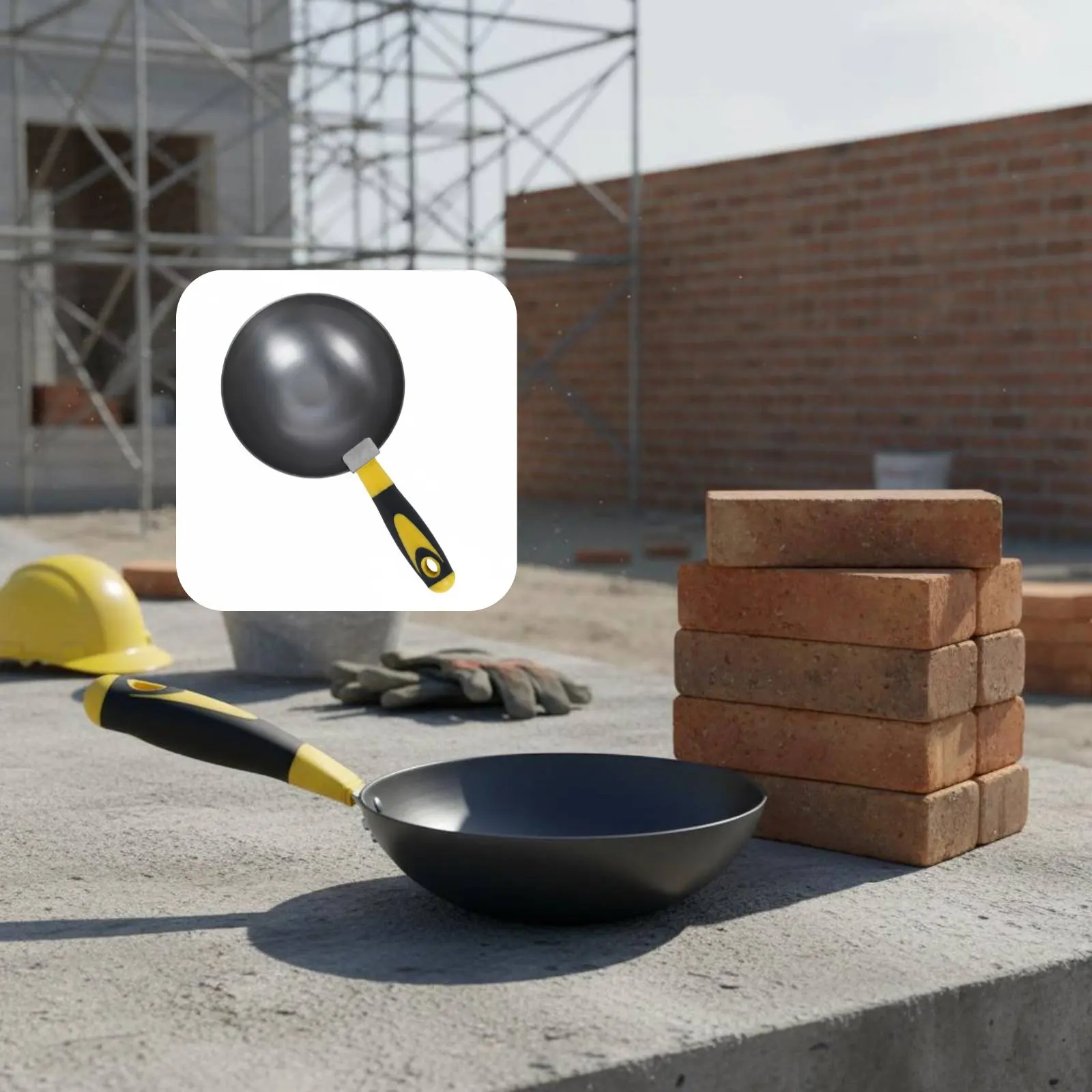 Cement Mixing Ladle Wear Resistant Handheld Cement Mixture Ladle Paint Mixing Ladle Sturdy Duty Masonry Tool High Hardness
Cement Mixing Ladle Wear Resistant Handheld Cement Mixture Ladle Paint Mixing Ladle Sturdy Duty Masonry Tool High Hardness