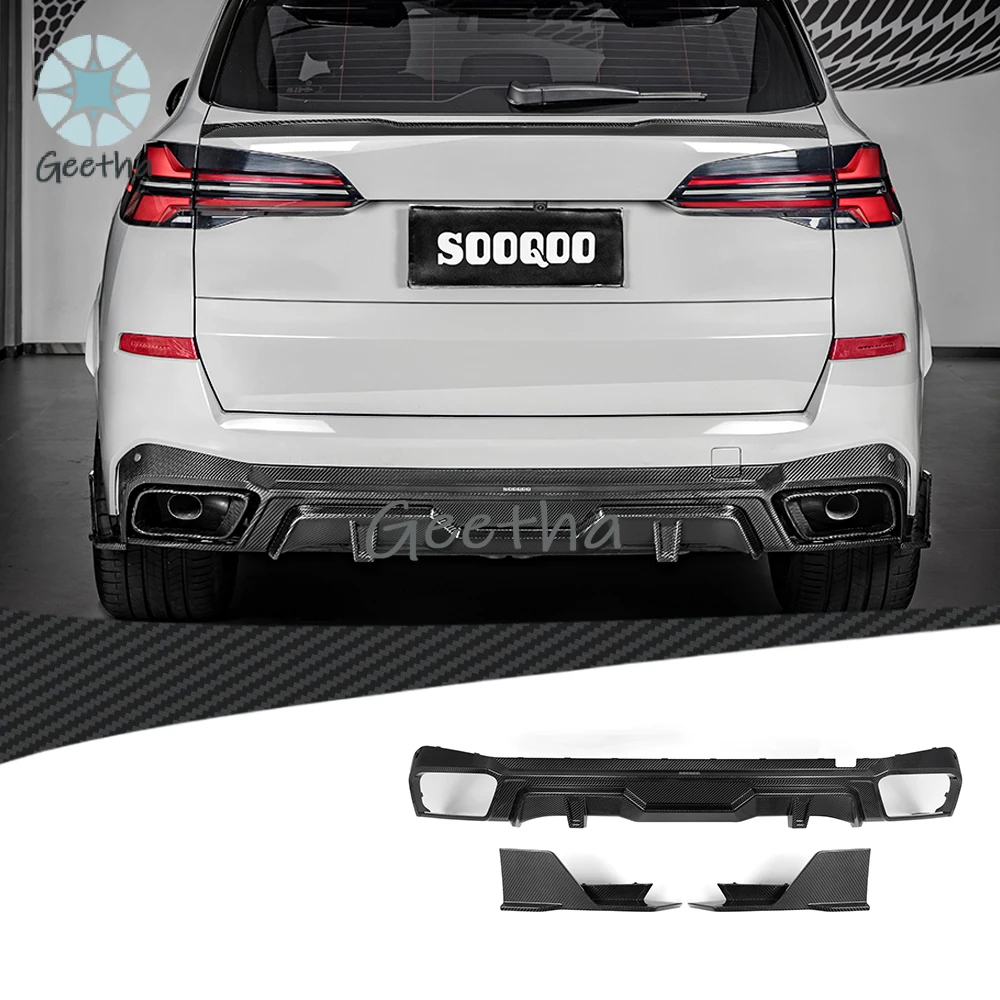 Dry Carbon Fiber X5 G05 Rear Diffuser SQ Style Gloss Carbon Rear Bumper Lip for BMW X5 G05 2020+
Dry Carbon Fiber X5 G05 Rear Diffuser SQ Style Gloss Carbon Rear Bumper Lip for BMW X5 G05 2020+
