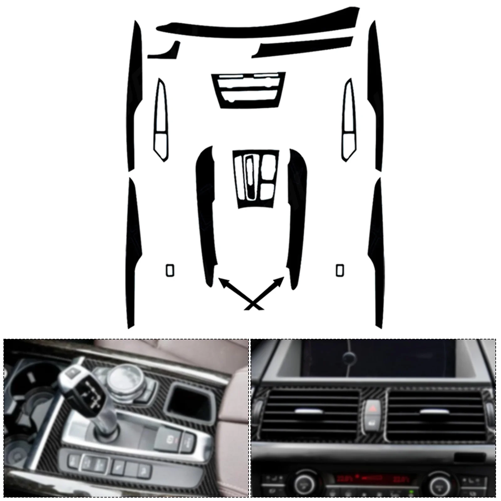 Brand New Sticker Car Interior Trim Right Hand Drive Black Carbon Fiber Fittings For BMW F15 14-18 Replacement
Brand New Sticker Car Interior Trim Right Hand Drive Black Carbon Fiber Fittings For BMW F15 14-18 Replacement