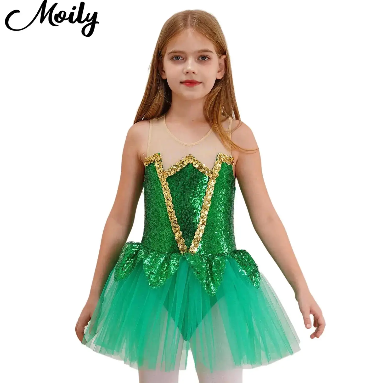 Girls Kids Halloween Elf Cosplay Costume Shiny Sequins Mesh Tutu Dress Bodysuit Fairy Role Play Jumpsuit Dress Up Party Clothes
Girls Kids Halloween Elf Cosplay Costume Shiny Sequins Mesh Tutu Dress Bodysuit Fairy Role Play Jumpsuit Dress Up Party Clothes