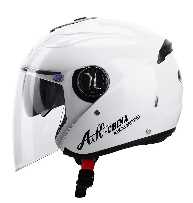 Breathable Double Lens Motorcycle Helmet Battery Car Helmet Four Seasons Unisex Half Helmet with Detachable Scarf
Breathable Double Lens Motorcycle Helmet Battery Car Helmet Four Seasons Unisex Half Helmet with Detachable Scarf