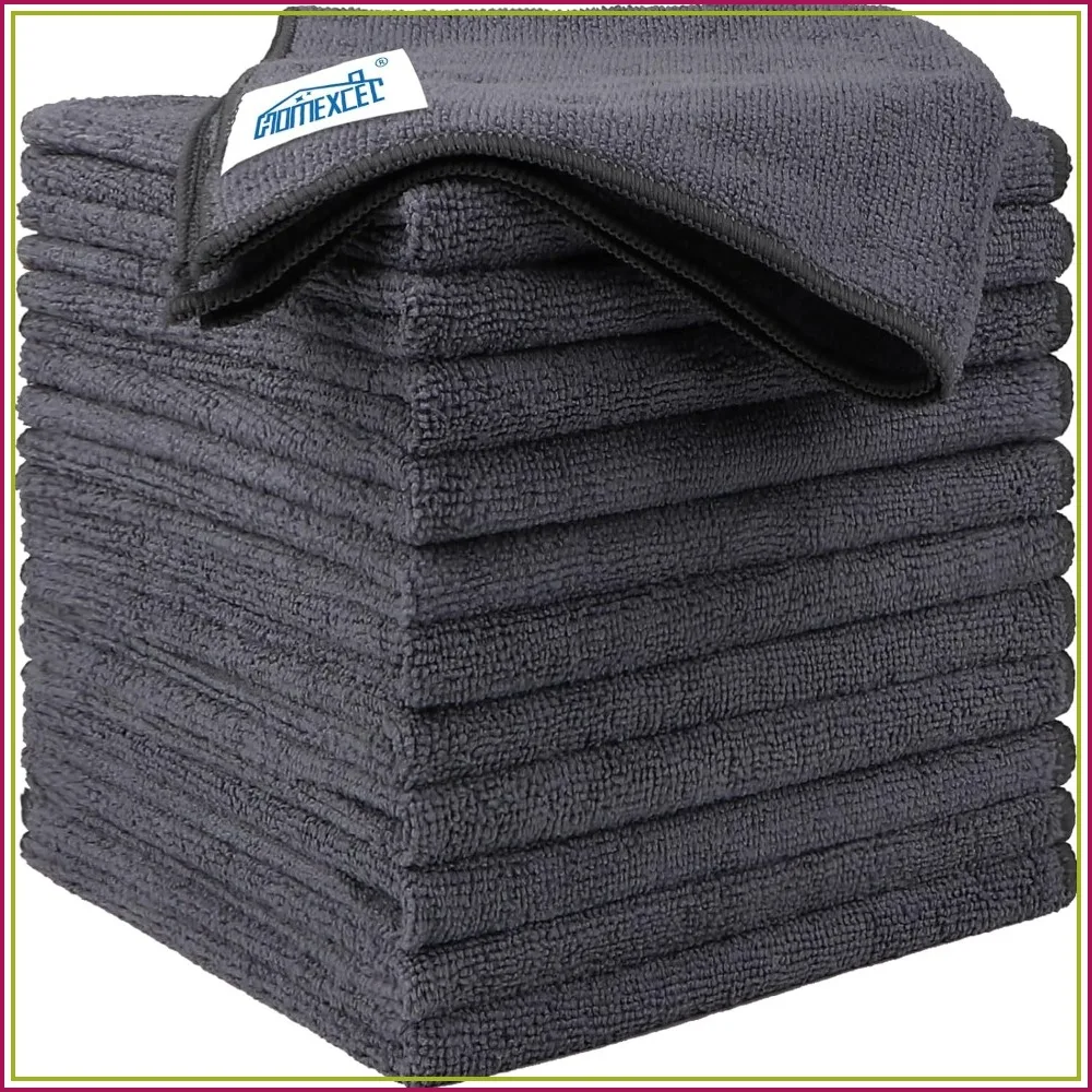 Microfiber Cleaning Cloth 12 Pack, 12.5x12.5 inch Ultra Absorbent Towels for Car, Kitchen, Window, Lint Free Streak Free
Microfiber Cleaning Cloth 12 Pack, 12.5x12.5 inch Ultra Absorbent Towels for Car, Kitchen, Window, Lint Free Streak Free