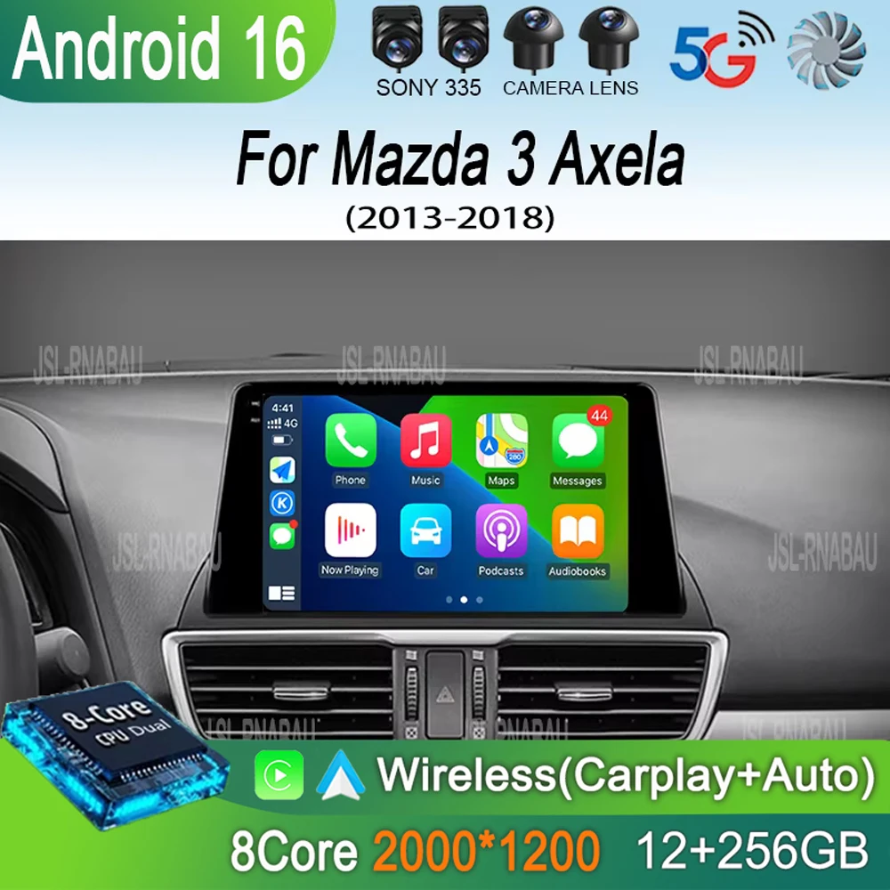 Автомагнитола Android 16 для Mazda 3 Axela 2013-2018, мультимедийный проигрыватель, GPS-навигация, видео, стерео, аудио, головное устройство 2DIN, DVD
Автомагнитола Android 16 для Mazda 3 Axela 2013-2018, мультимедийный проигрыватель, GPS-навигация, видео, стерео, аудио, головное устройство 2DIN, DVD