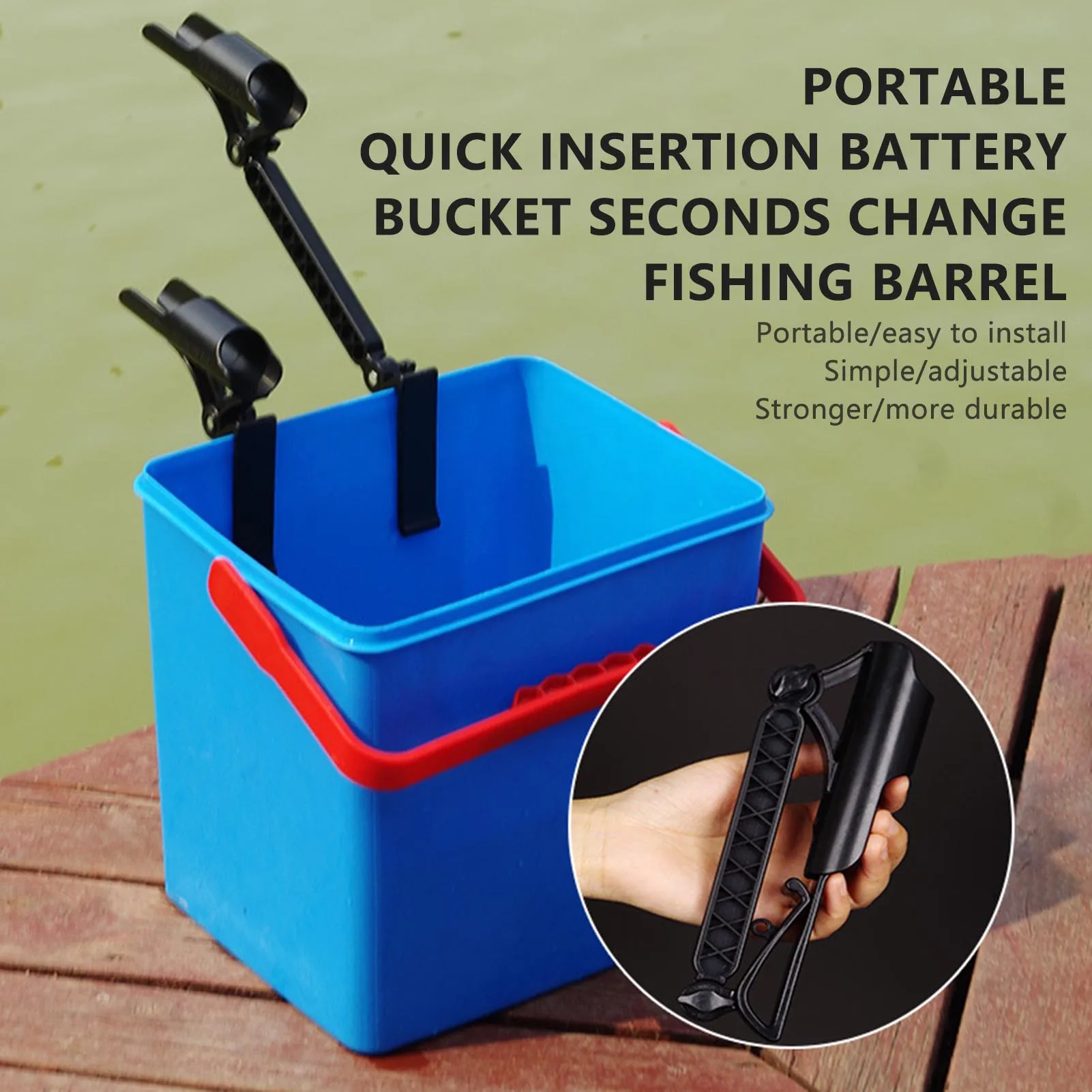 10-25cm Fishing Rod Racks Ice Bucket Rod Holder Easy to Install Practical Fishing Tackle Accessories
10-25cm Fishing Rod Racks Ice Bucket Rod Holder Easy to Install Practical Fishing Tackle Accessories