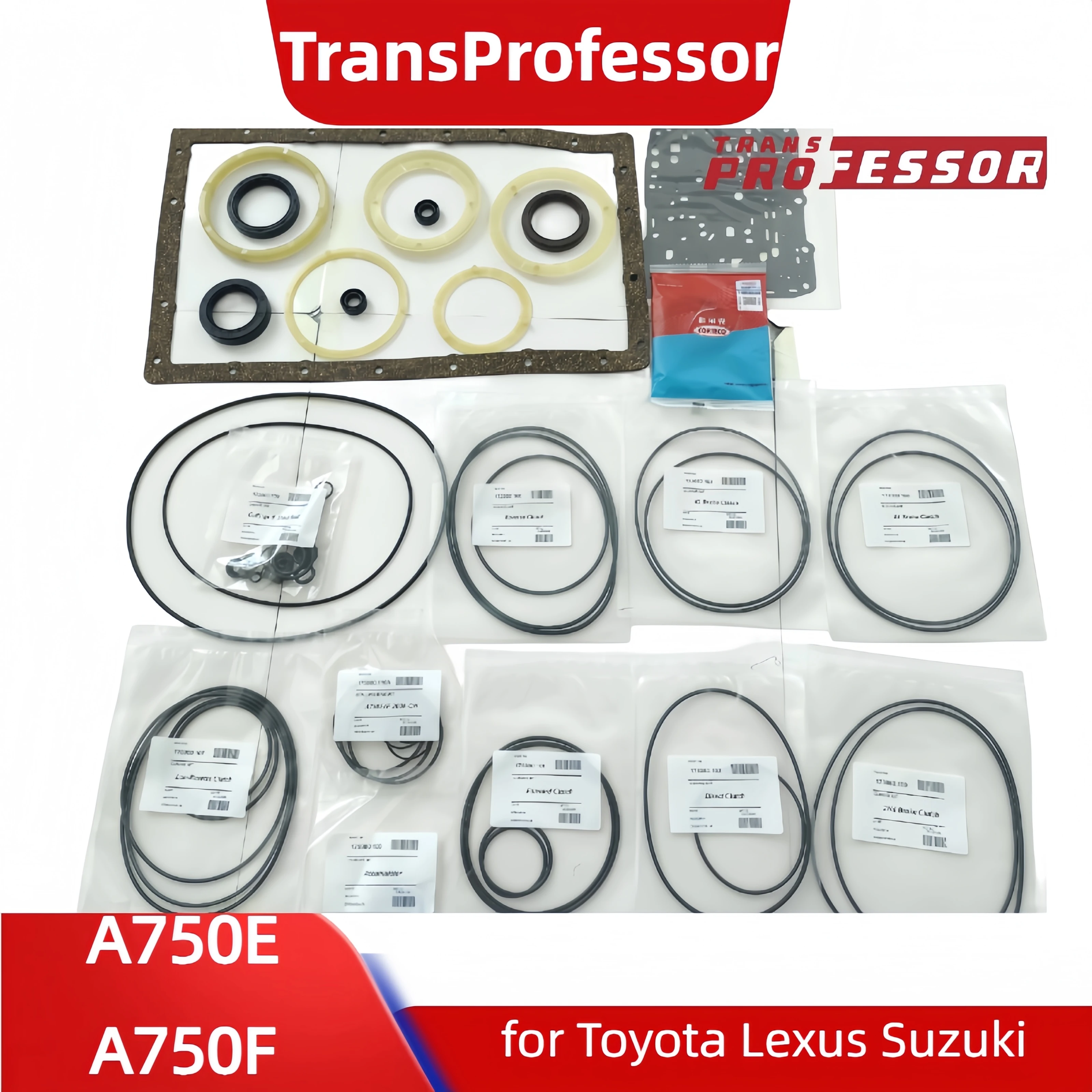 A750 A750E A750F TB50‑LS Transmission Overhaul Repair Kit for TOYOTA SUZUKI ,TransProfessor OHK Oil Seals Gaskets O-rings
A750 A750E A750F TB50‑LS Transmission Overhaul Repair Kit for TOYOTA SUZUKI ,TransProfessor OHK Oil Seals Gaskets O-rings