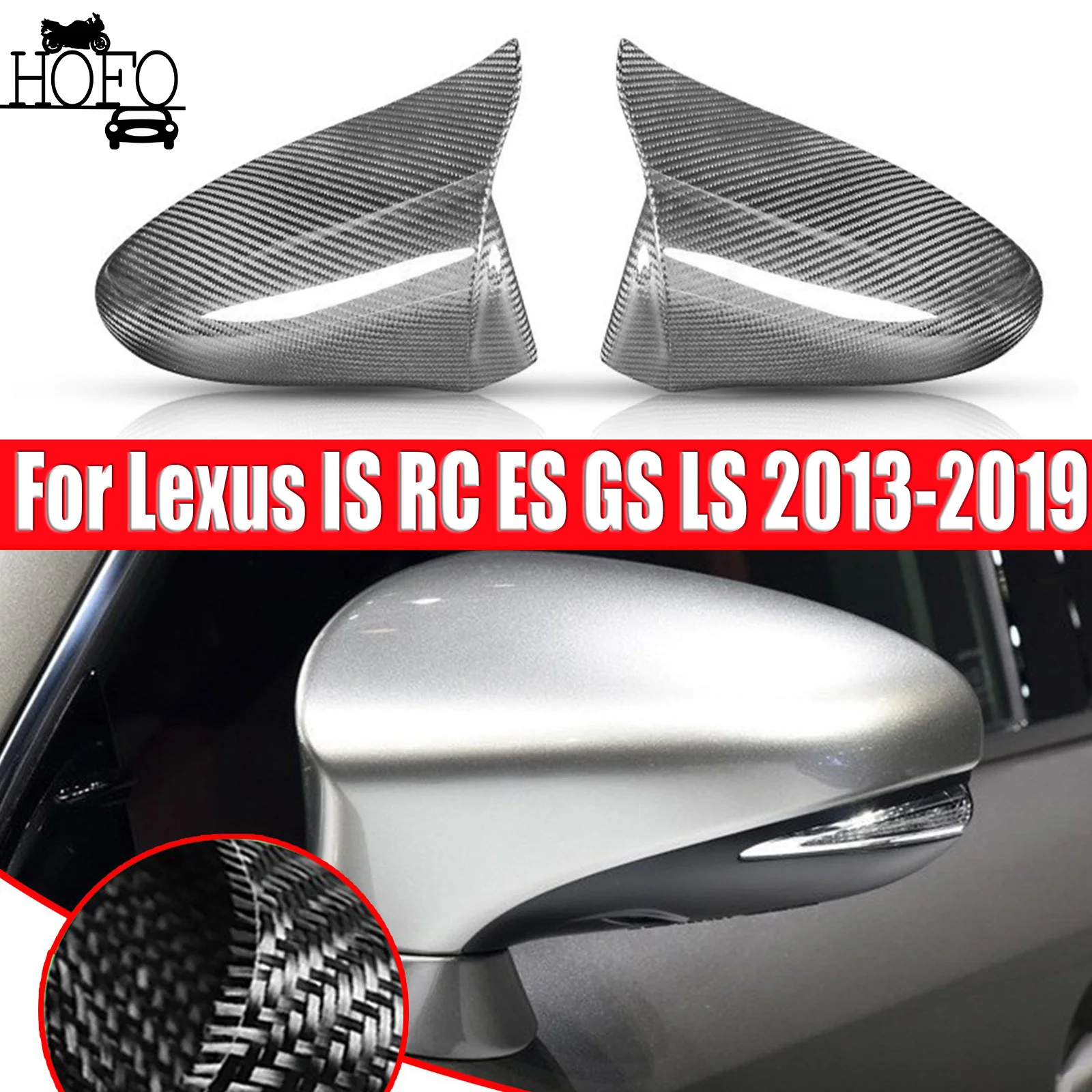 For Lexus IS RC ES GS LS 2013-2019 Rear View Side Mirror Covers Real Carbon Fiber
For Lexus IS RC ES GS LS 2013-2019 Rear View Side Mirror Covers Real Carbon Fiber