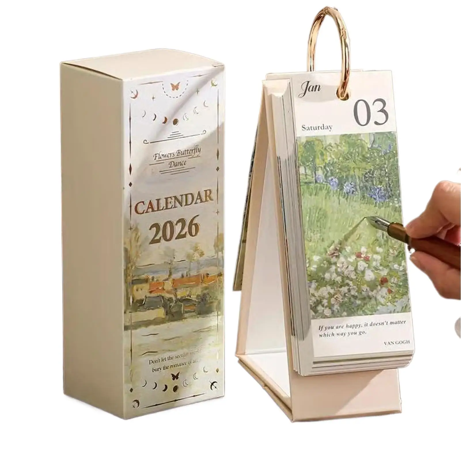 2026 Retro European Oil Painting Flipping Calendar With Butterfly Pendant Desktop Organizer Planner Daily Desk Calendar
2026 Retro European Oil Painting Flipping Calendar With Butterfly Pendant Desktop Organizer Planner Daily Desk Calendar