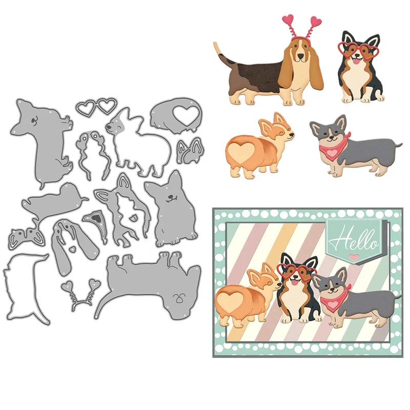 Love Cute Pet Dogs Cutting Dies DIY Scrapbooking Supplies Metal Dies Knife Mold For Card Making Crafts Albums Decor
Love Cute Pet Dogs Cutting Dies DIY Scrapbooking Supplies Metal Dies Knife Mold For Card Making Crafts Albums Decor